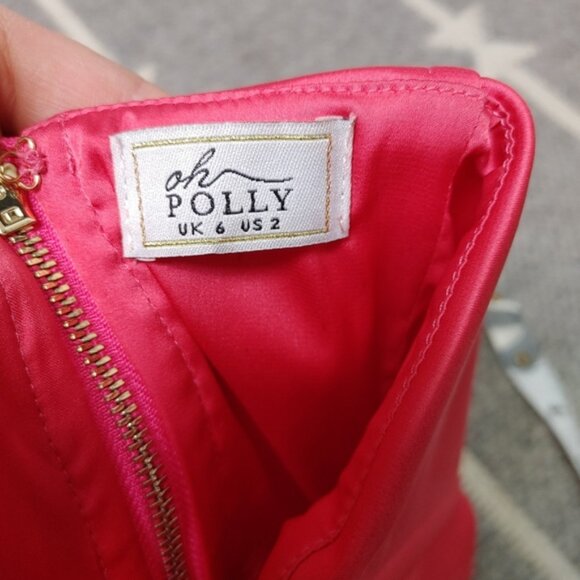 Oh Polly True Love Satin Corset Crop Top Size 2 - Picture 9 of 11